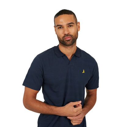 Navy - Side - Brave Soul Mens Polo Shirt