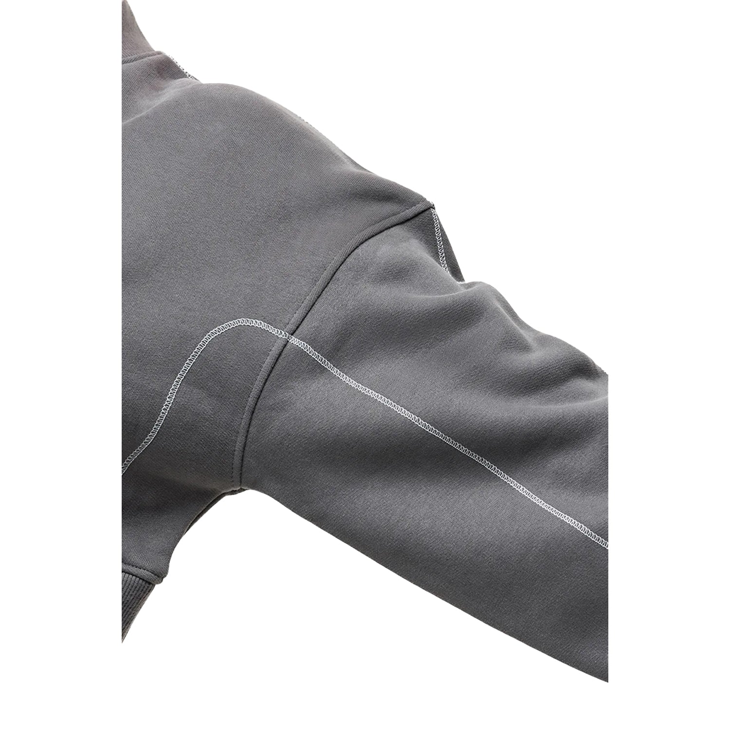 Gunmetal - Side - Brave Soul Womens-Ladies Atelier Cropped Sweatshirt