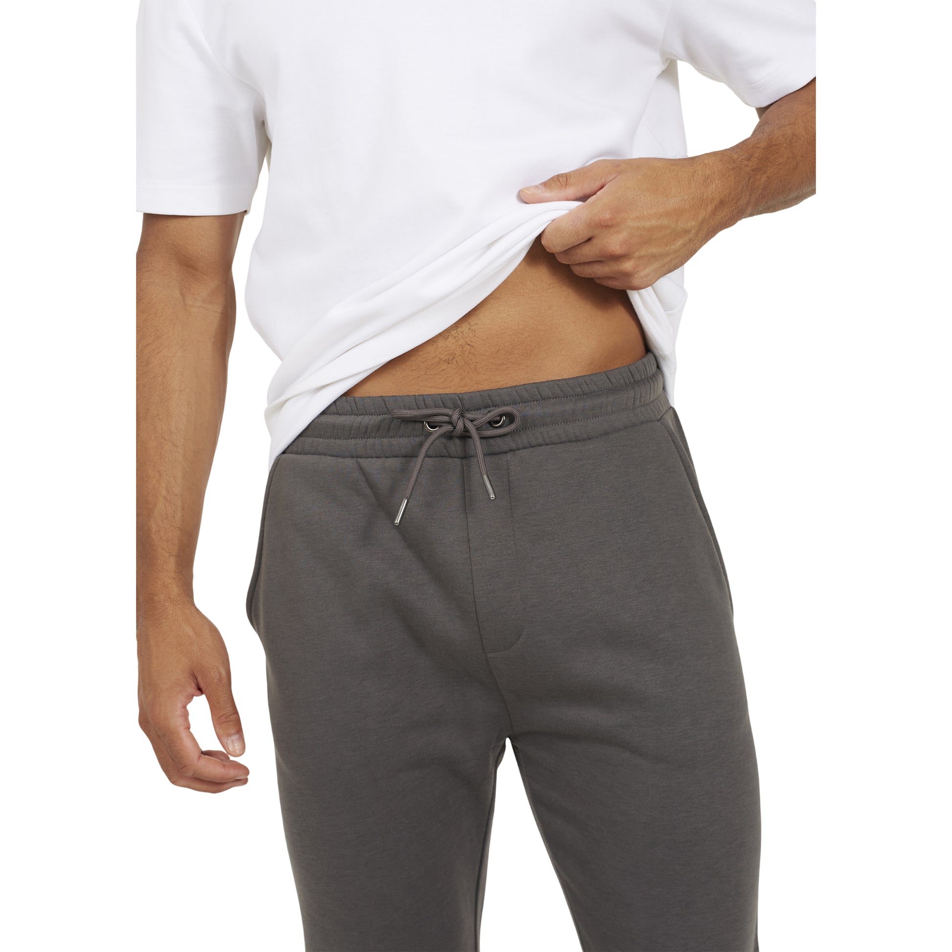 Magnet - Side - Brave Soul Mens Open Hem Straight Leg Joggers