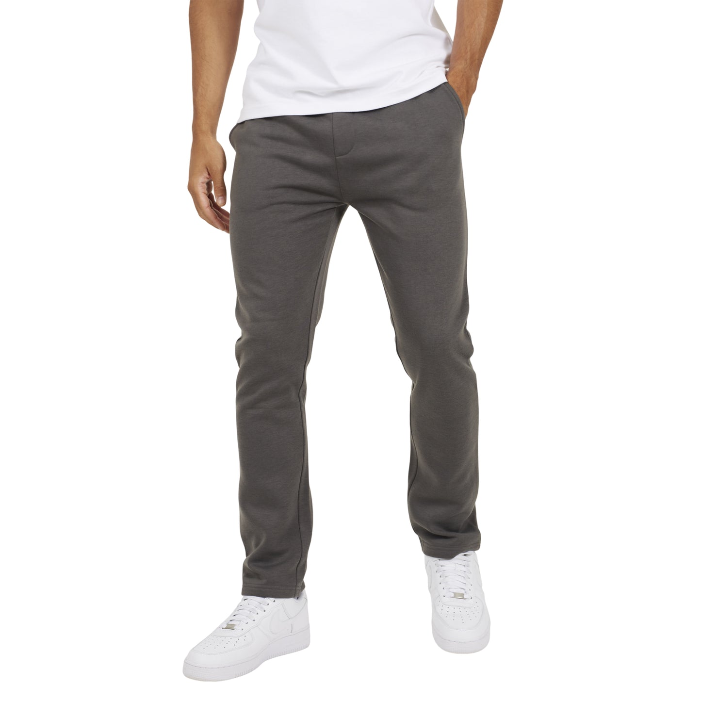 Magnet - Front - Brave Soul Mens Open Hem Straight Leg Joggers