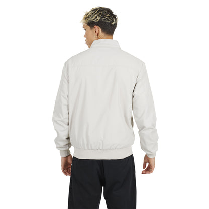 Light Sage - Back - Brave Soul Mens Funnel Neck Harrington Jacket