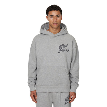 Grey - Front - Good For Nothing Mens Funky French Terry Pull Over Hoodie