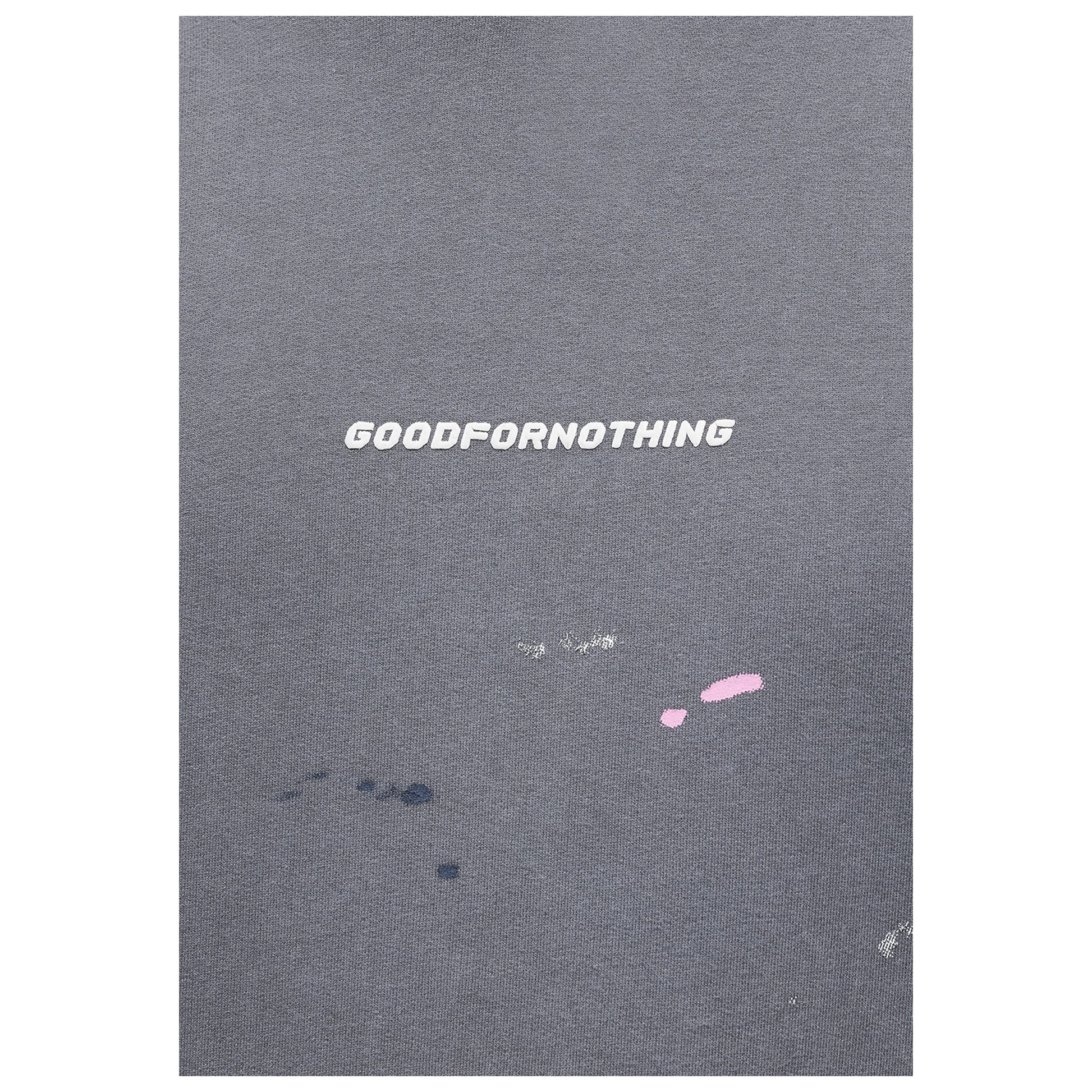 Grey - Side - Good For Nothing Mens Temperance Oversized Oversized Hoodie