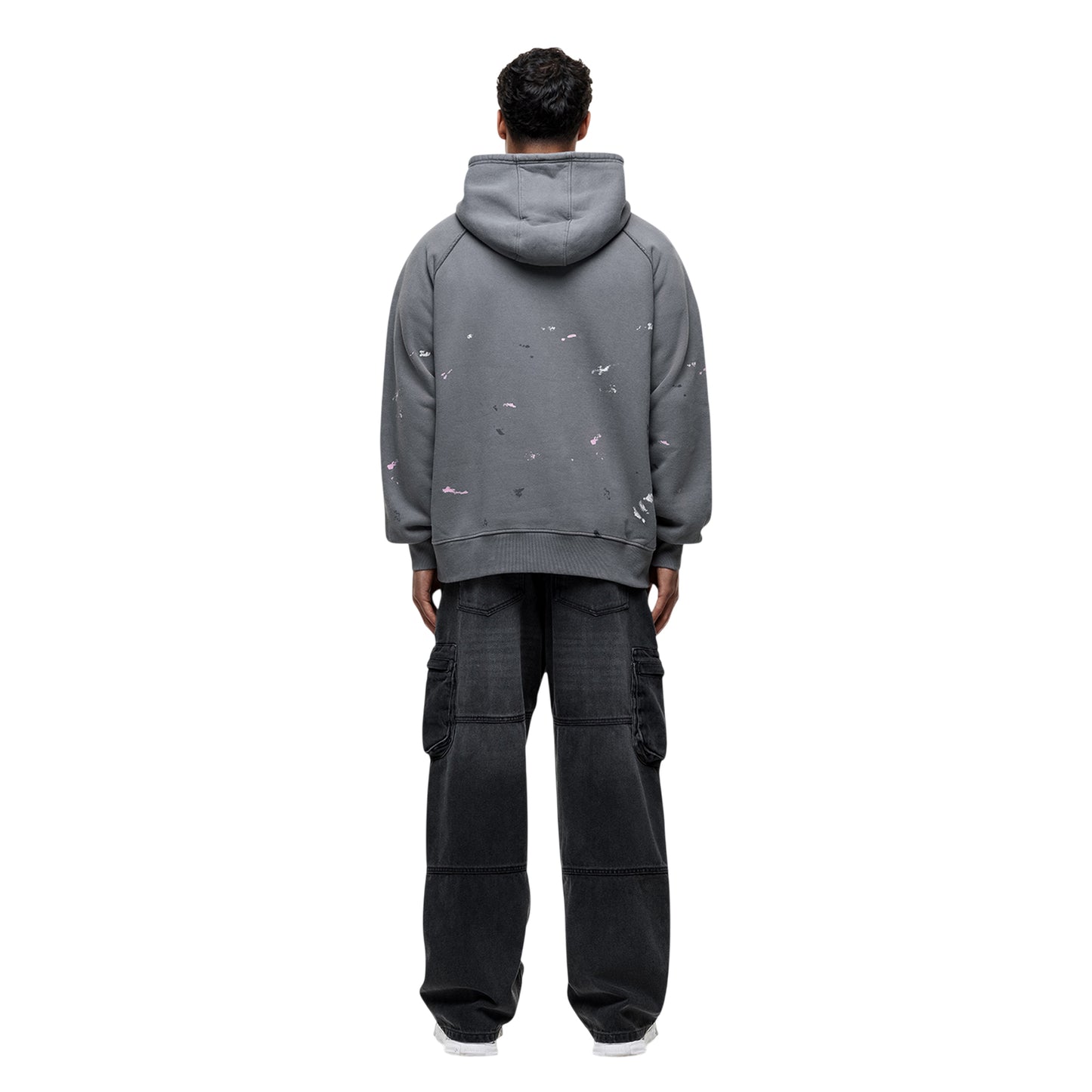 Grey - Close up - Good For Nothing Mens Temperance Oversized Oversized Hoodie