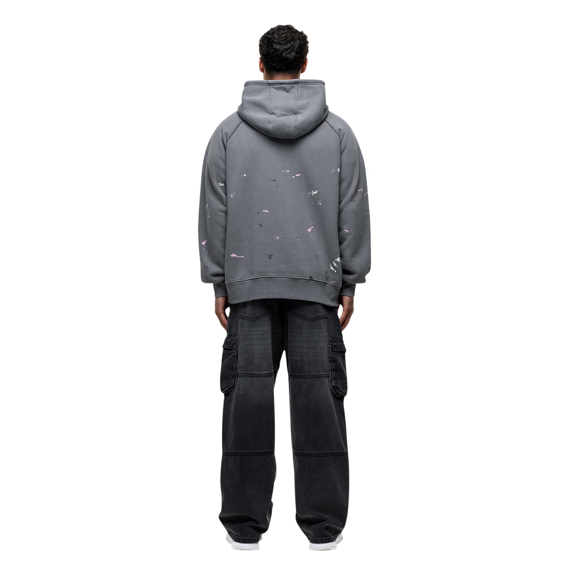 Grey - Close up - Good For Nothing Mens Temperance Oversized Oversized Hoodie