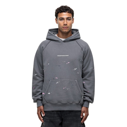 Grey - Front - Good For Nothing Mens Temperance Oversized Oversized Hoodie