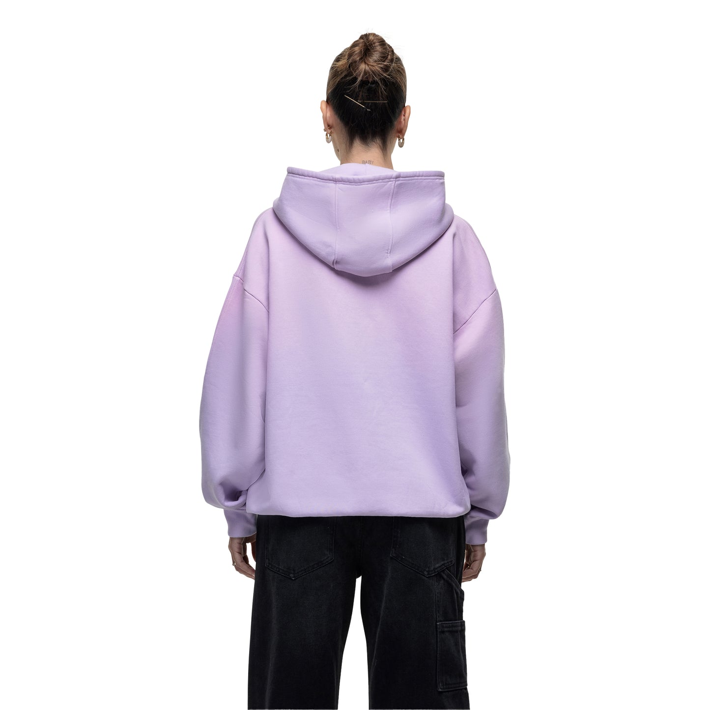 Lilac - Back - Good For Nothing Womens-Ladies BFCM Hoodie