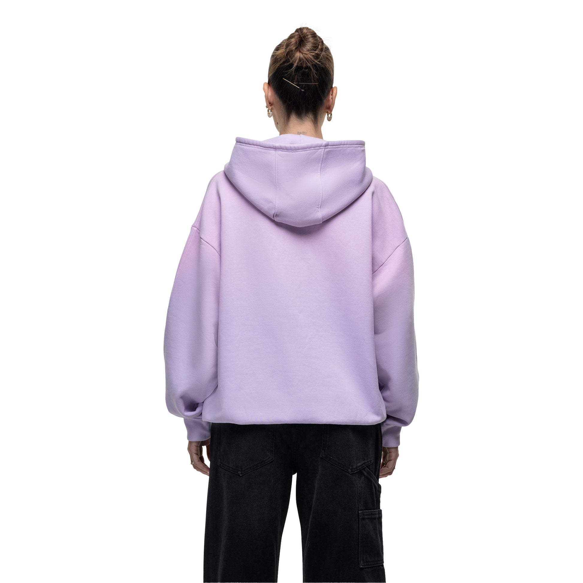Lilac - Back - Good For Nothing Womens-Ladies BFCM Hoodie