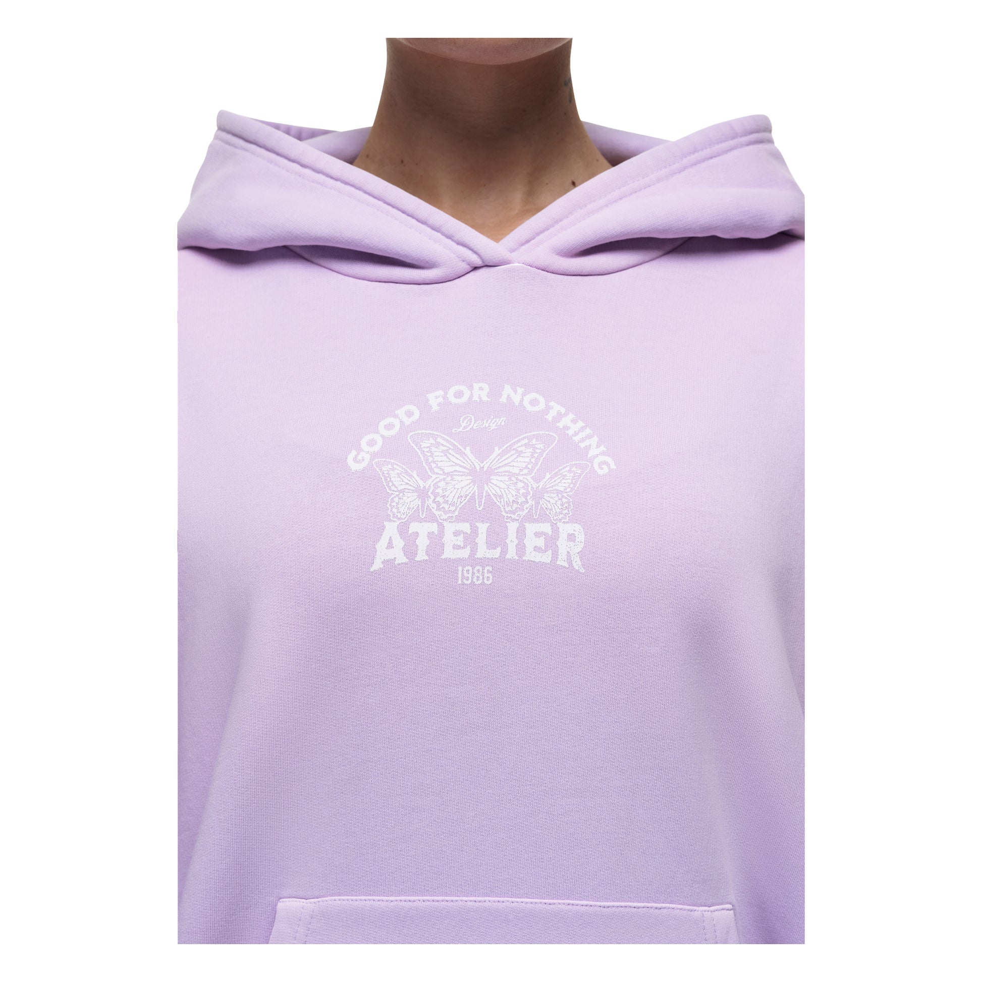 Lilac - Side - Good For Nothing Womens-Ladies BFCM Hoodie