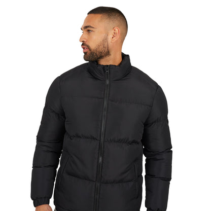 Black - Side - Brave Soul Mens Padded Jacket