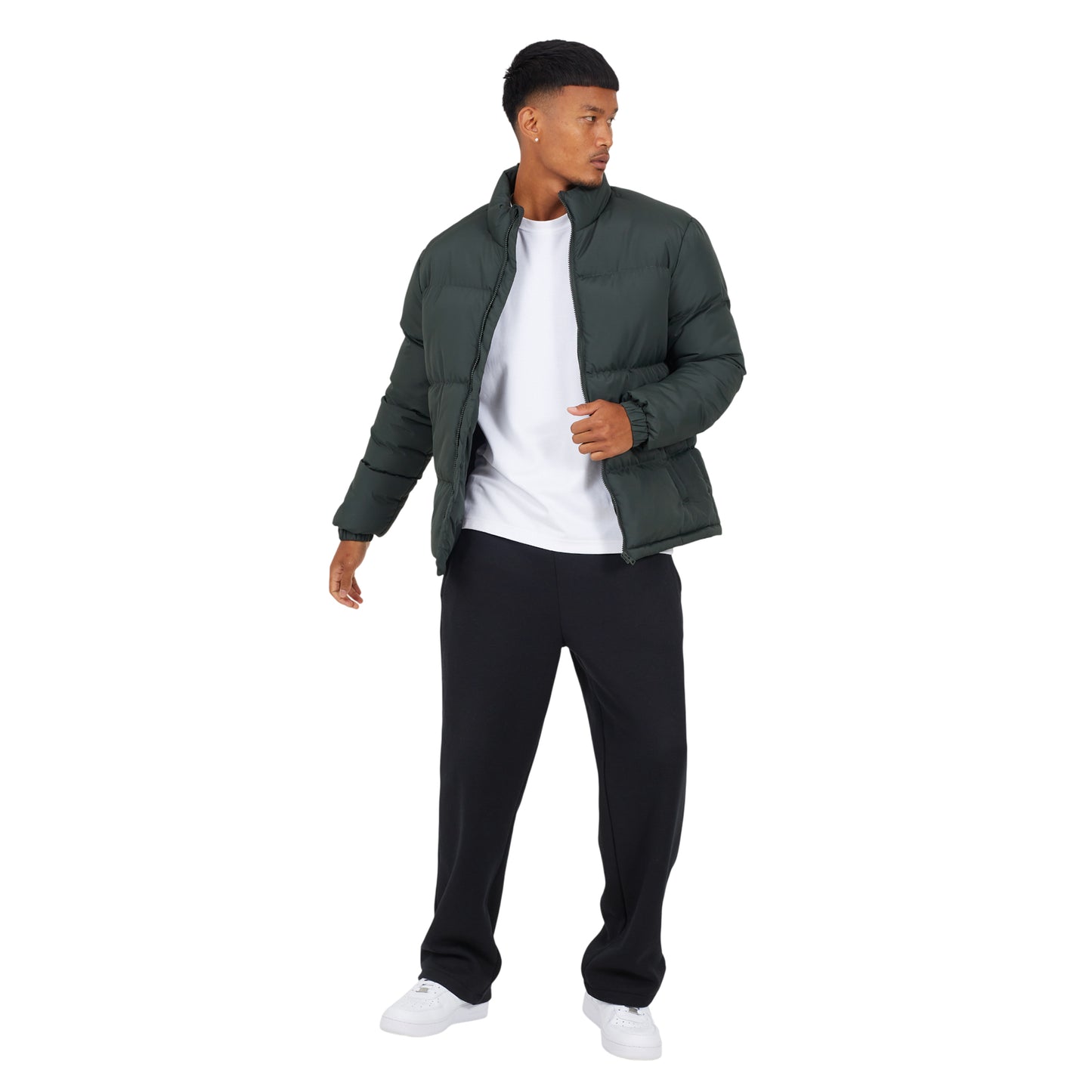 Khaki - Lifestyle - Brave Soul Mens Padded Jacket