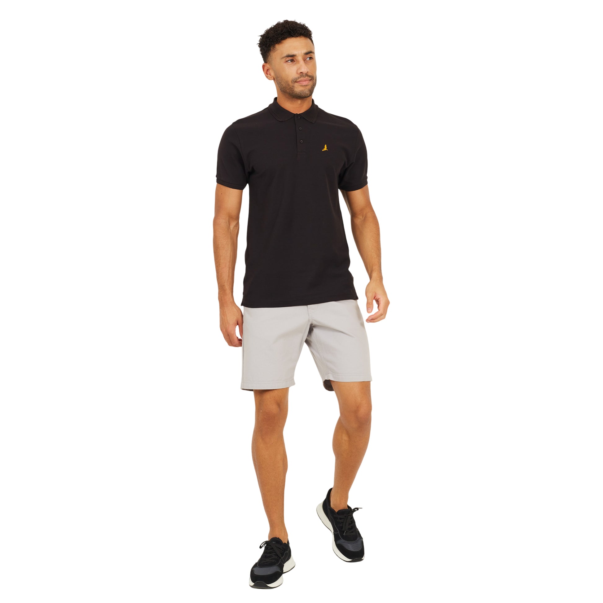 Jet Black - Lifestyle - Brave Soul Mens Cotton Polo Shirt