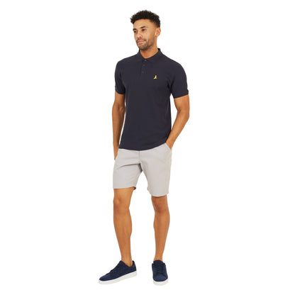 Navy - Lifestyle - Brave Soul Mens Cotton Polo Shirt