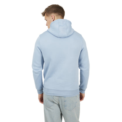 Steel Blue - Back - Brave Soul Mens Crossover Overhead Hoodie