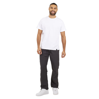 Dark Grey - Lifestyle - Brave Soul Mens Taslan Loose Cargo Trousers