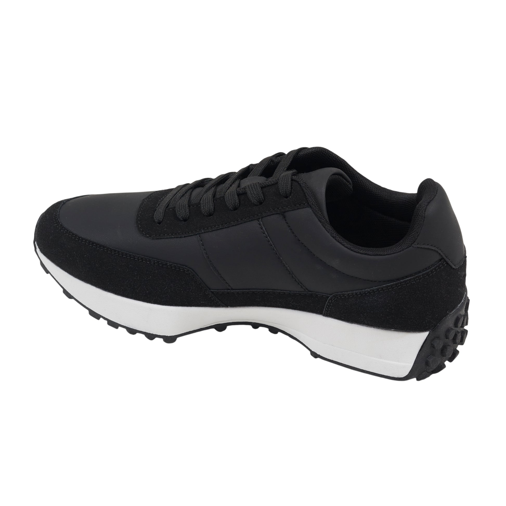 Black - Back - Brave Soul Mens Alta Trainers