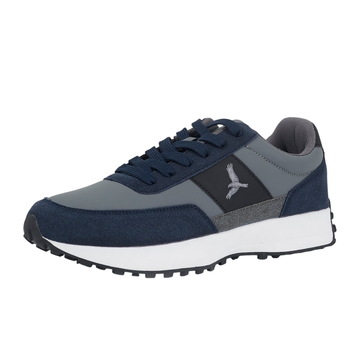 Grey - Front - Brave Soul Mens Alta Trainers