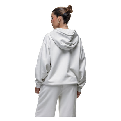 Off White - Back - Good For Nothing Womens-Ladies Spray Full Zip Hoodie