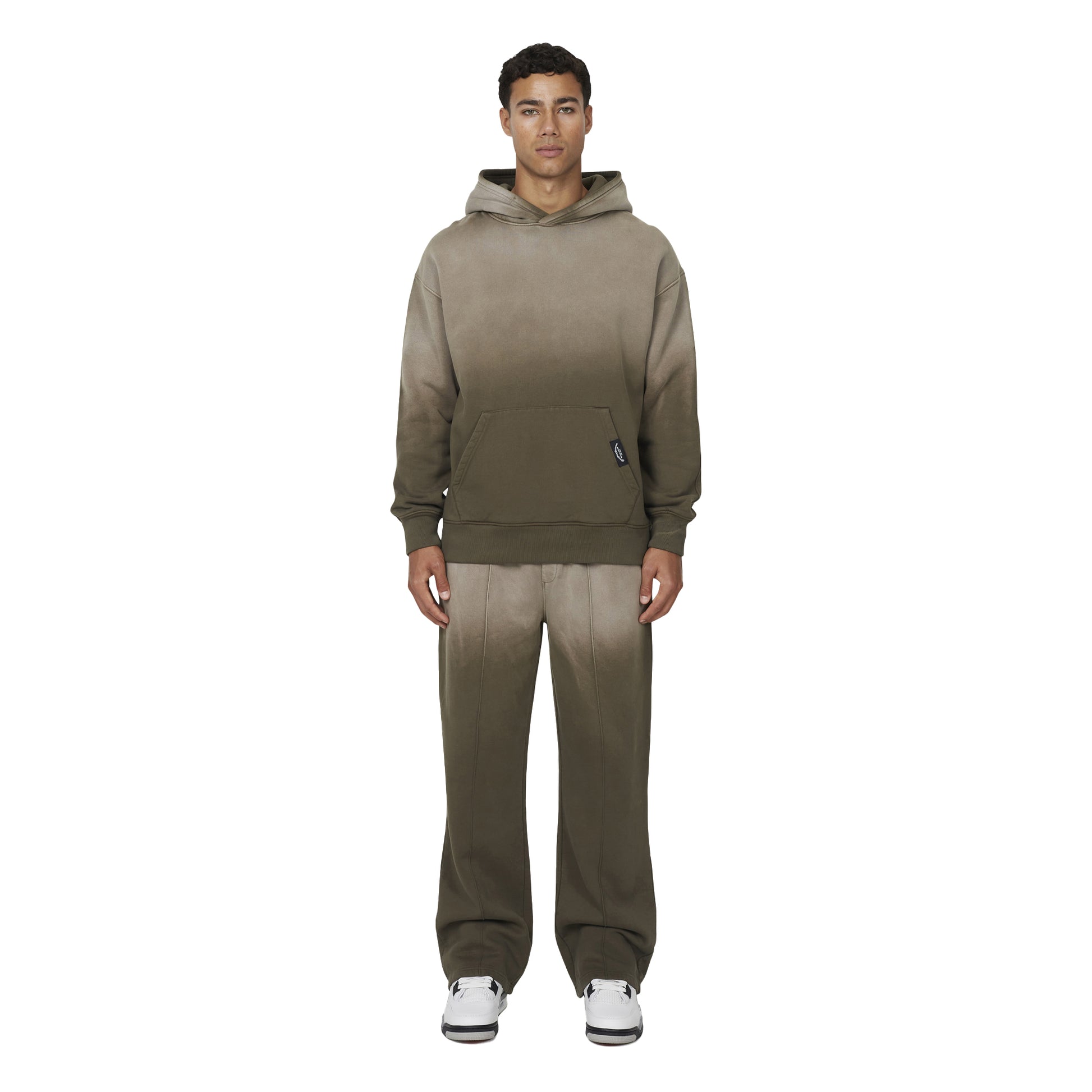 Green - Front - Good For Nothing Mens Gradient Baggy Joggers