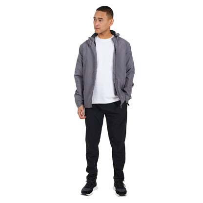 Grey - Lifestyle - Brave Soul Mens Lightweight Hooded Jacket