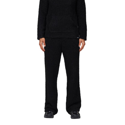 Black - Front - Good For Nothing Mens Fluffy Knitted Baggy Joggers