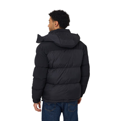 Black - Back - Brave Soul Mens Oversized Padded Jacket