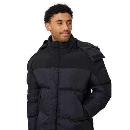 Black - Side - Brave Soul Mens Oversized Padded Jacket