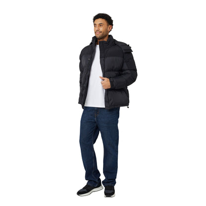 Black - Lifestyle - Brave Soul Mens Oversized Padded Jacket