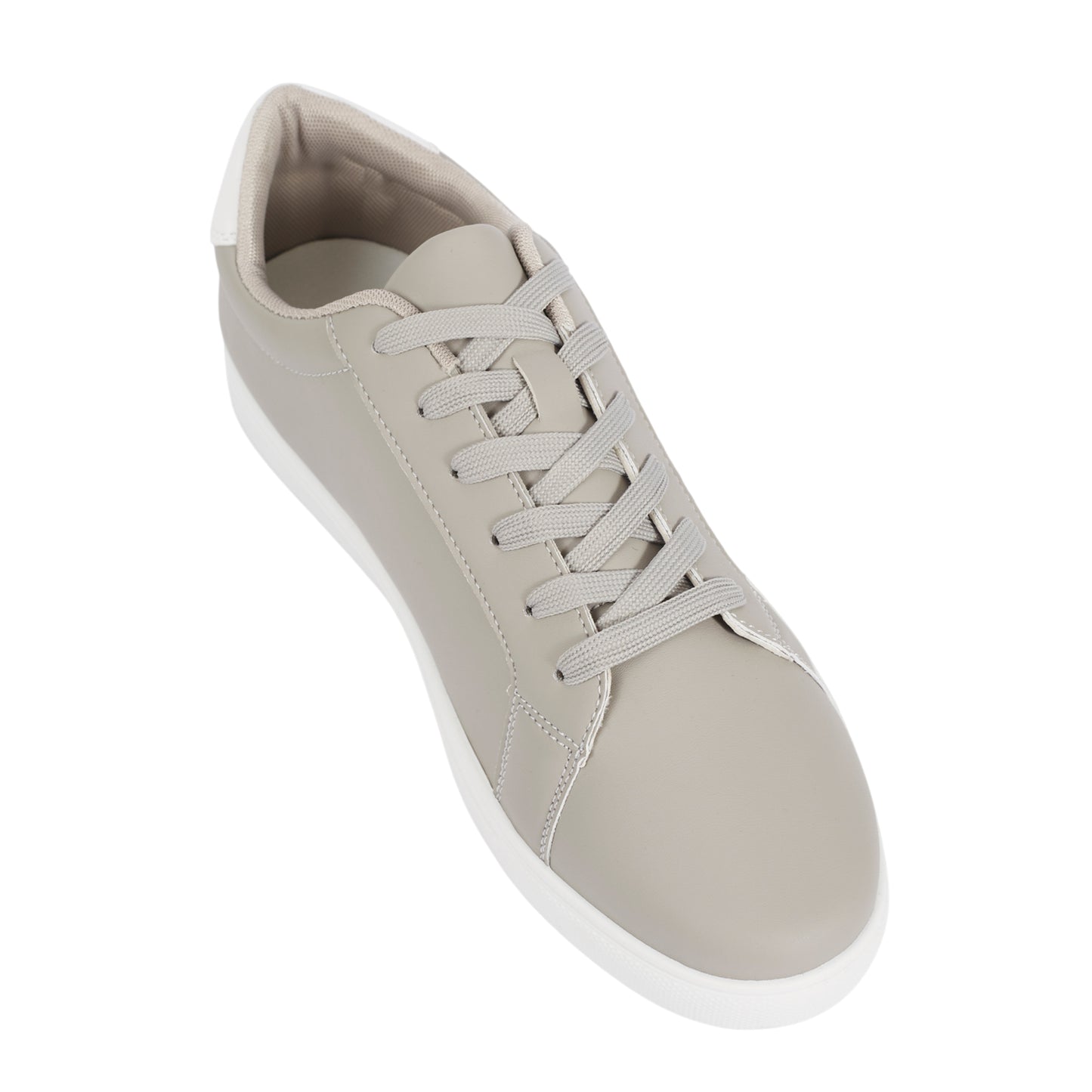Grey - Lifestyle - Brave Soul Mens PU Lace Up Trainers