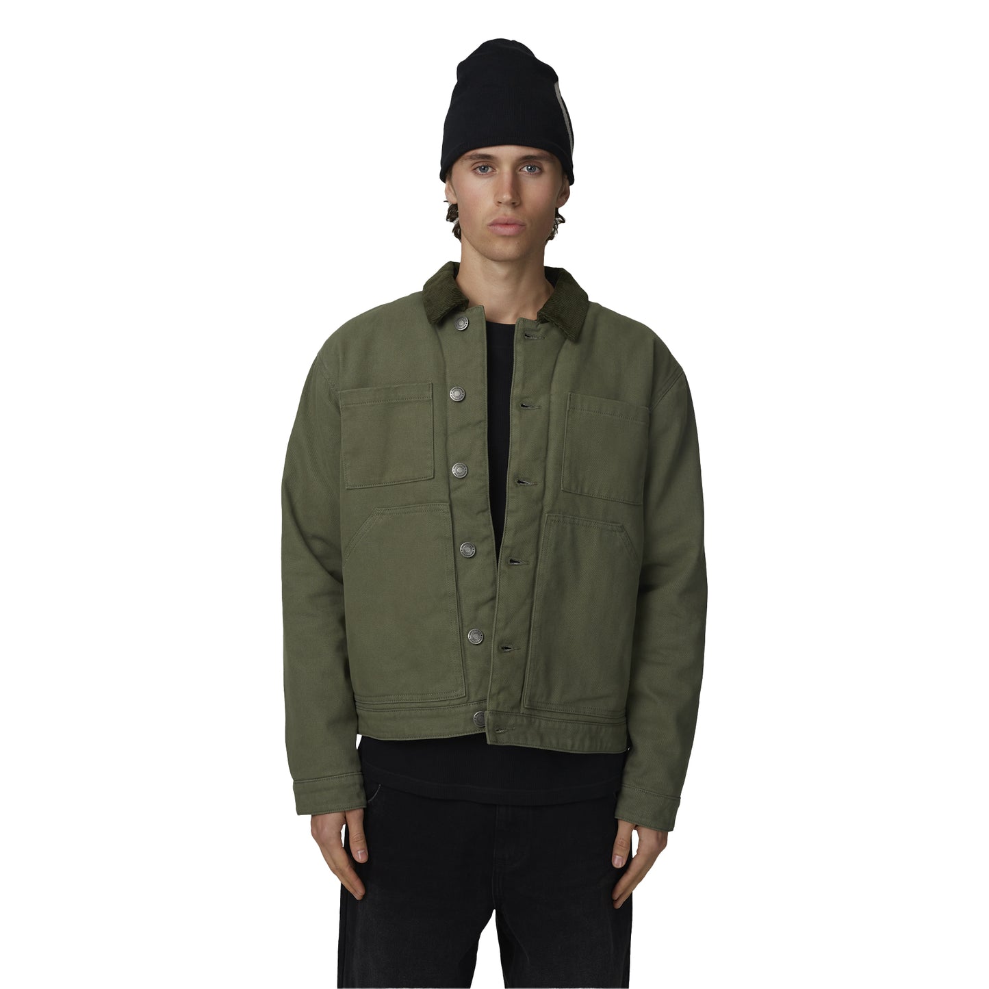 Green - Front - Good For Nothing Mens Worker Jacket