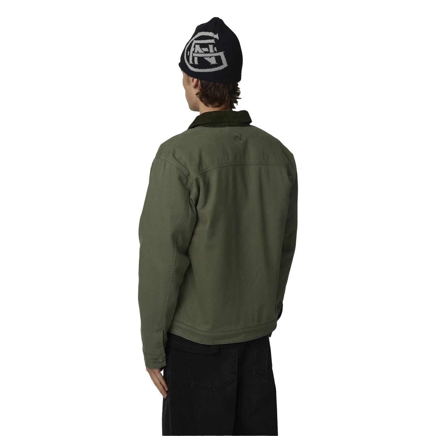 Green - Back - Good For Nothing Mens Worker Jacket