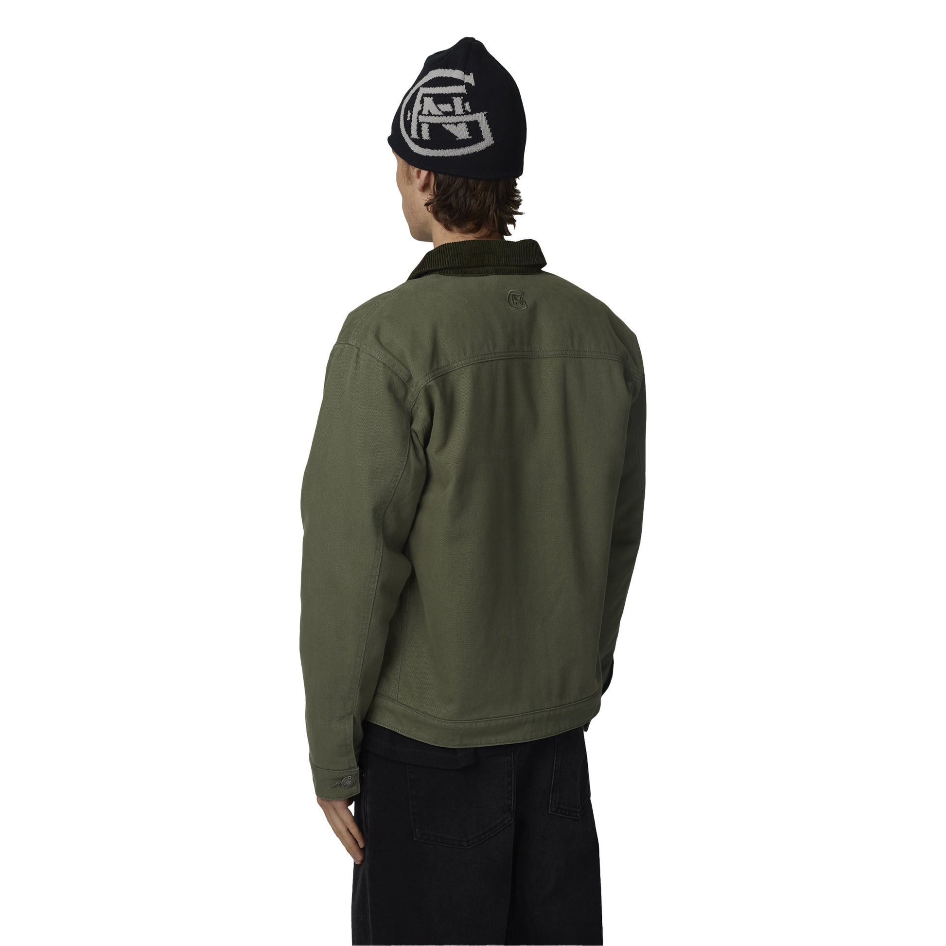 Green - Back - Good For Nothing Mens Worker Jacket