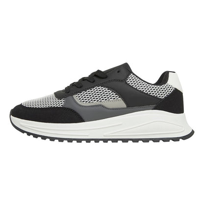 Grey-Black-Charcoal - Lifestyle - Brave Soul Mens Ontario Lace Up Trainers