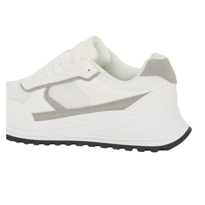 White - Back - Brave Soul Mens Lace Up Trainers