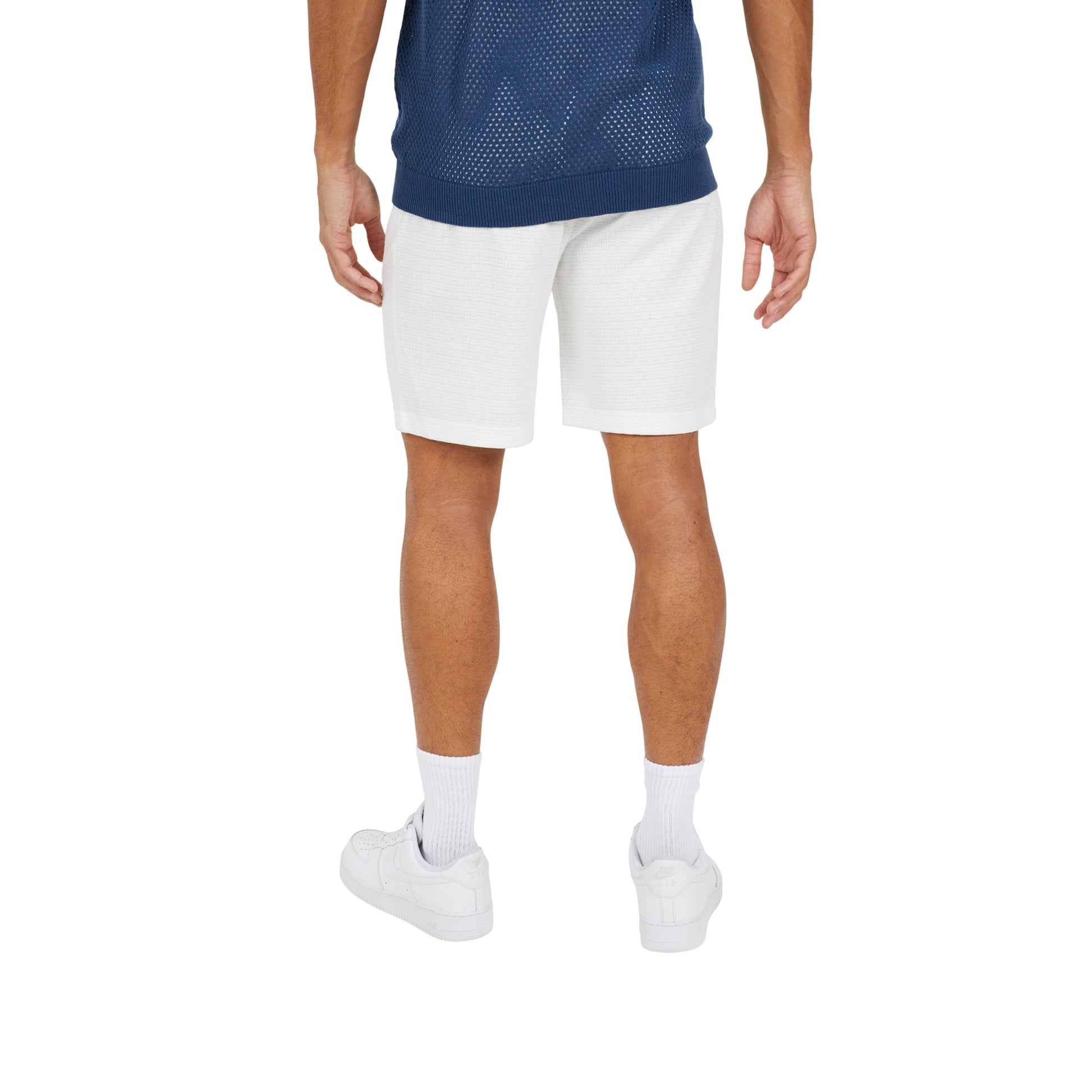 Cream - Back - Brave Soul Mens Side Pocket Regular Shorts