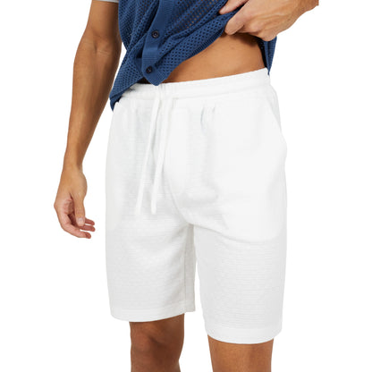 Cream - Front - Brave Soul Mens Side Pocket Regular Shorts