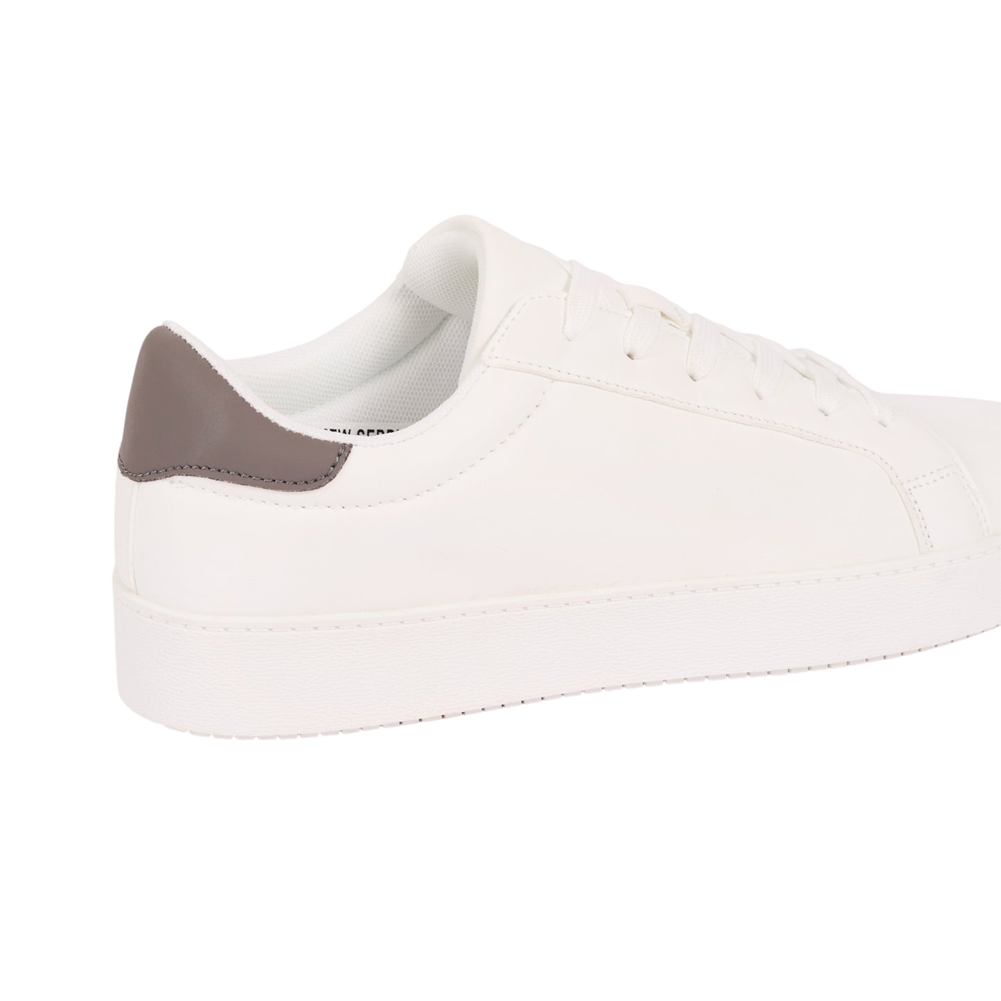 White - Back - Brave Soul Mens PU Trainers