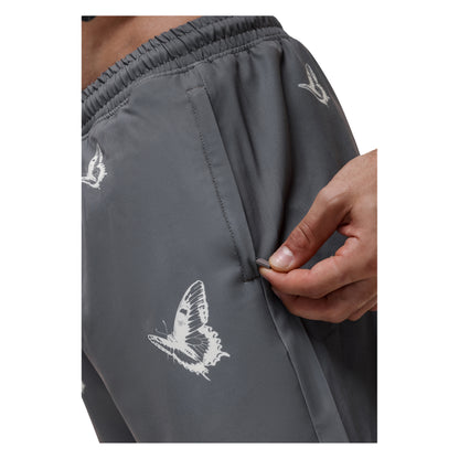 Grey - Side - Good For Nothing Mens Butterfly Swim Shorts