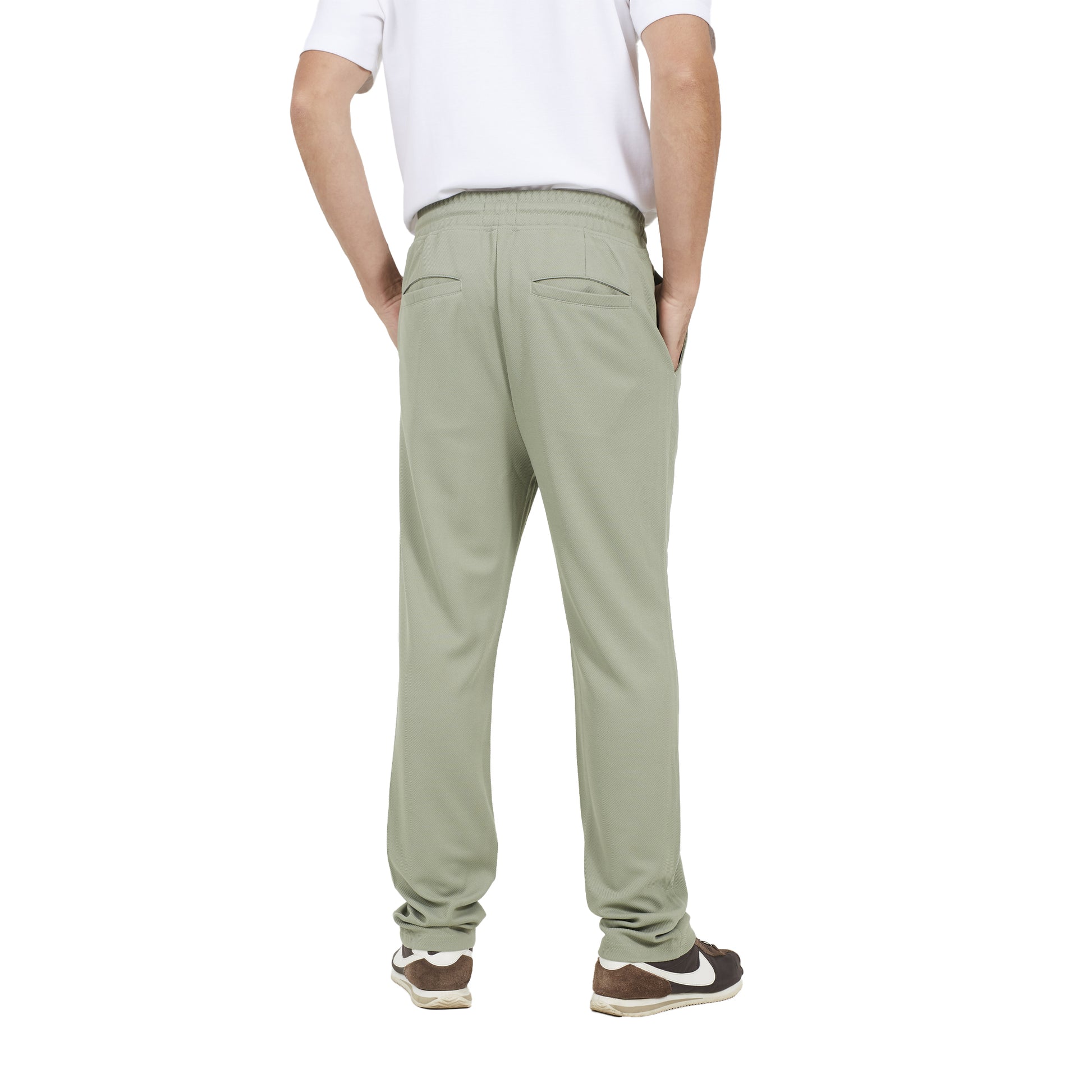 Sage - Back - Brave Soul Mens Stretch Regular Joggers