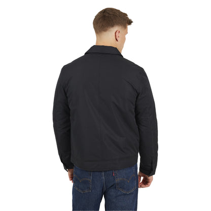 Black - Back - Brave Soul Mens Divide Padded Harrington Jacket