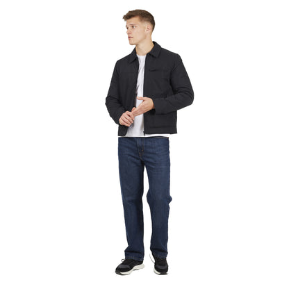 Black - Lifestyle - Brave Soul Mens Divide Padded Harrington Jacket