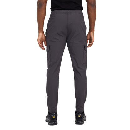 Dark Grey - Back - Brave Soul Mens Ripstop Cargo Trousers