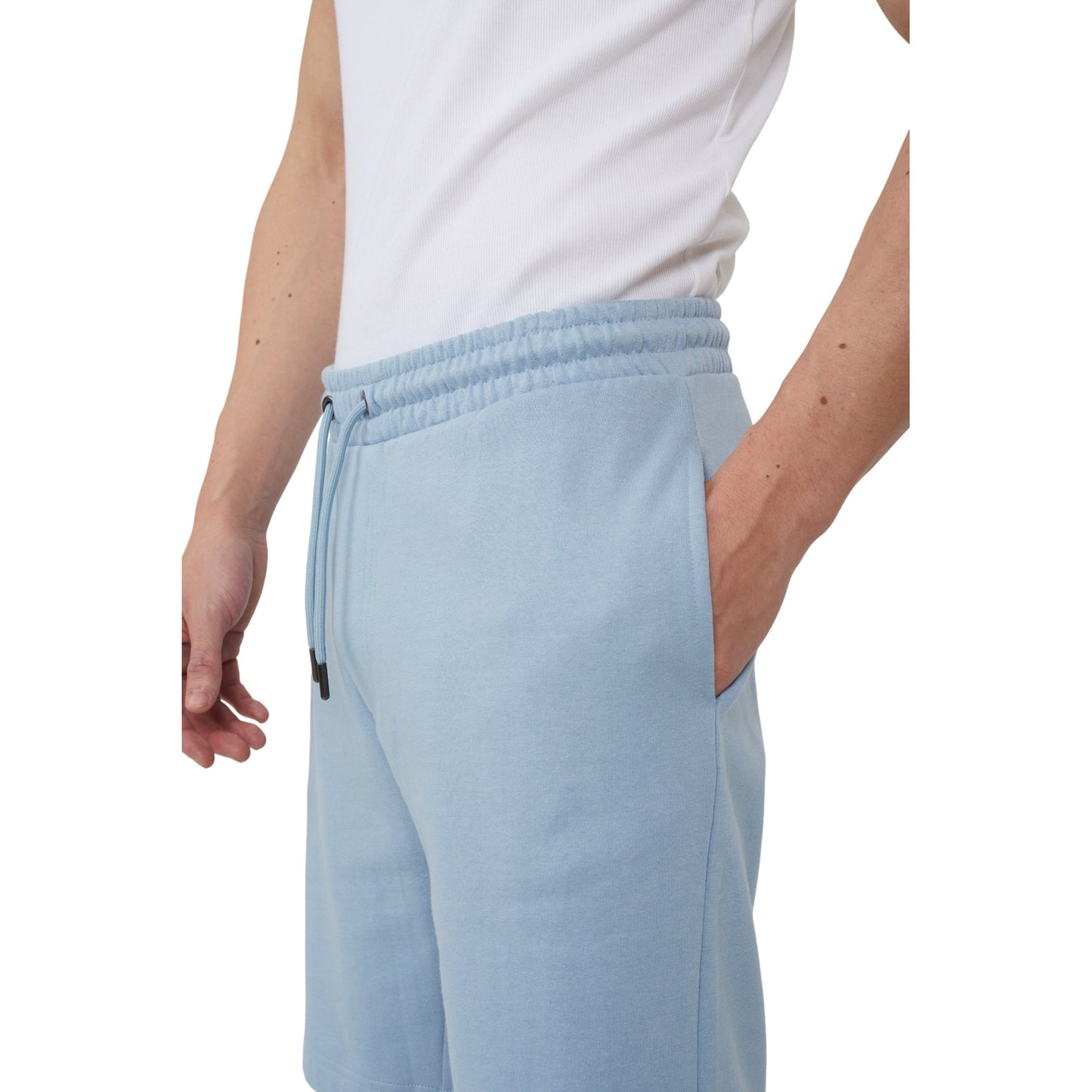 Baby Blue - Side - Brave Soul Mens Elasticated Waist Shorts