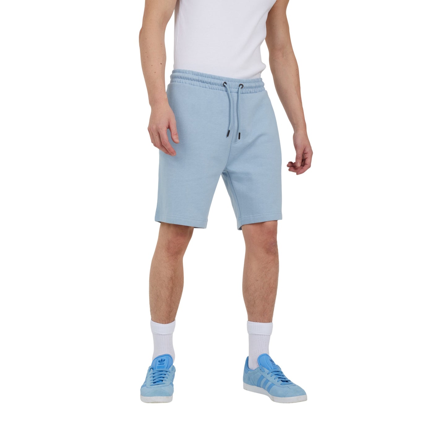 Baby Blue - Front - Brave Soul Mens Elasticated Waist Shorts