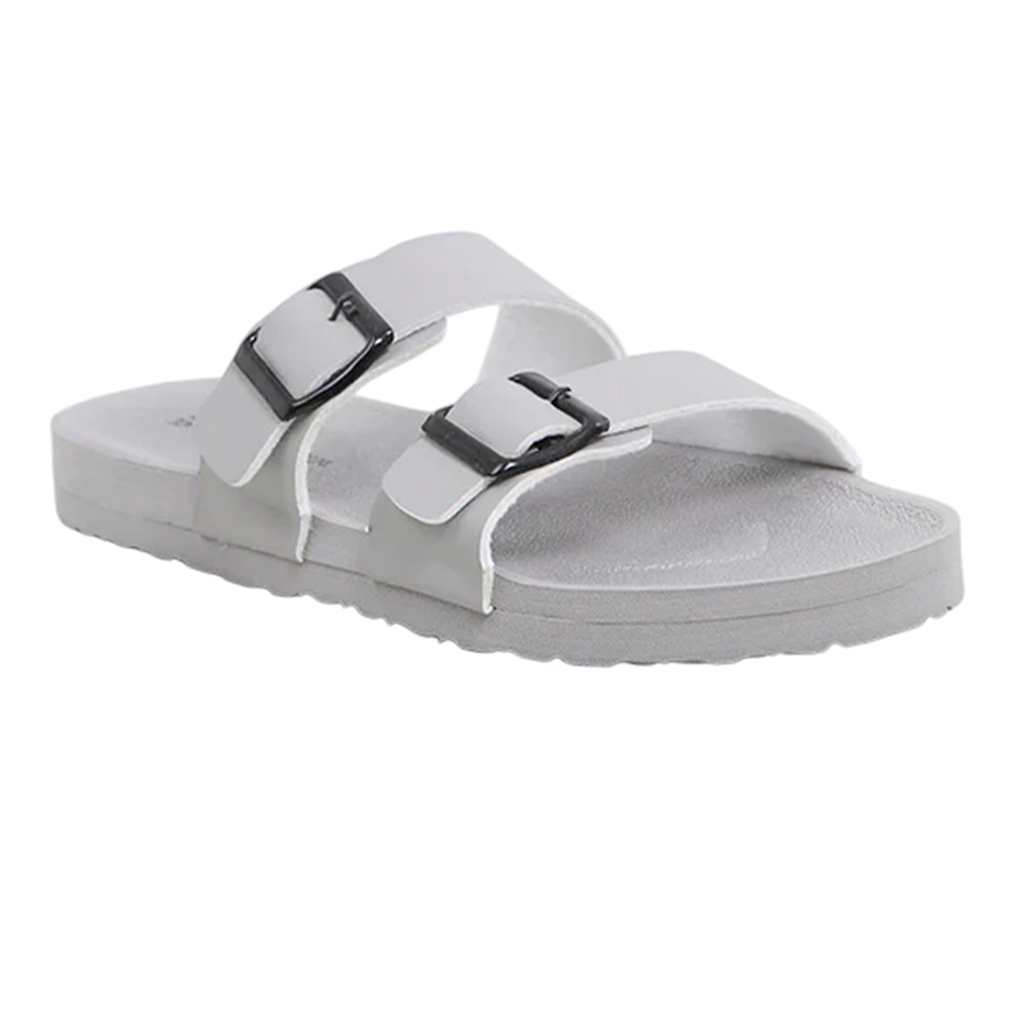 Light Grey - Back - Brave Soul Mens Moulded Footbed Sandals