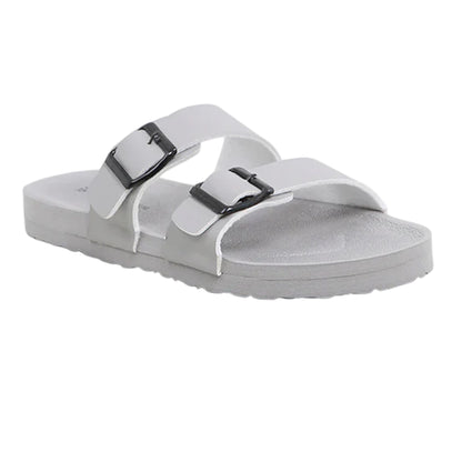Light Grey - Back - Brave Soul Mens Moulded Footbed Sandals