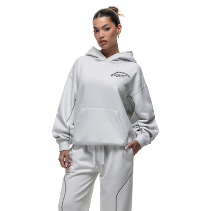 Off White - Side - Good For Nothing Womens-Ladies Overhead Hoodie