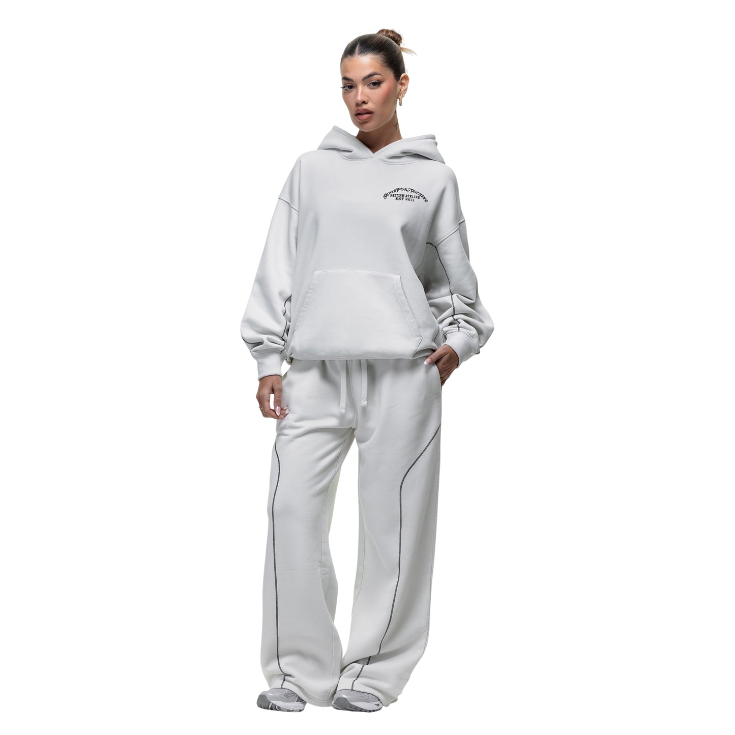 Off White - Lifestyle - Good For Nothing Womens-Ladies Overhead Hoodie