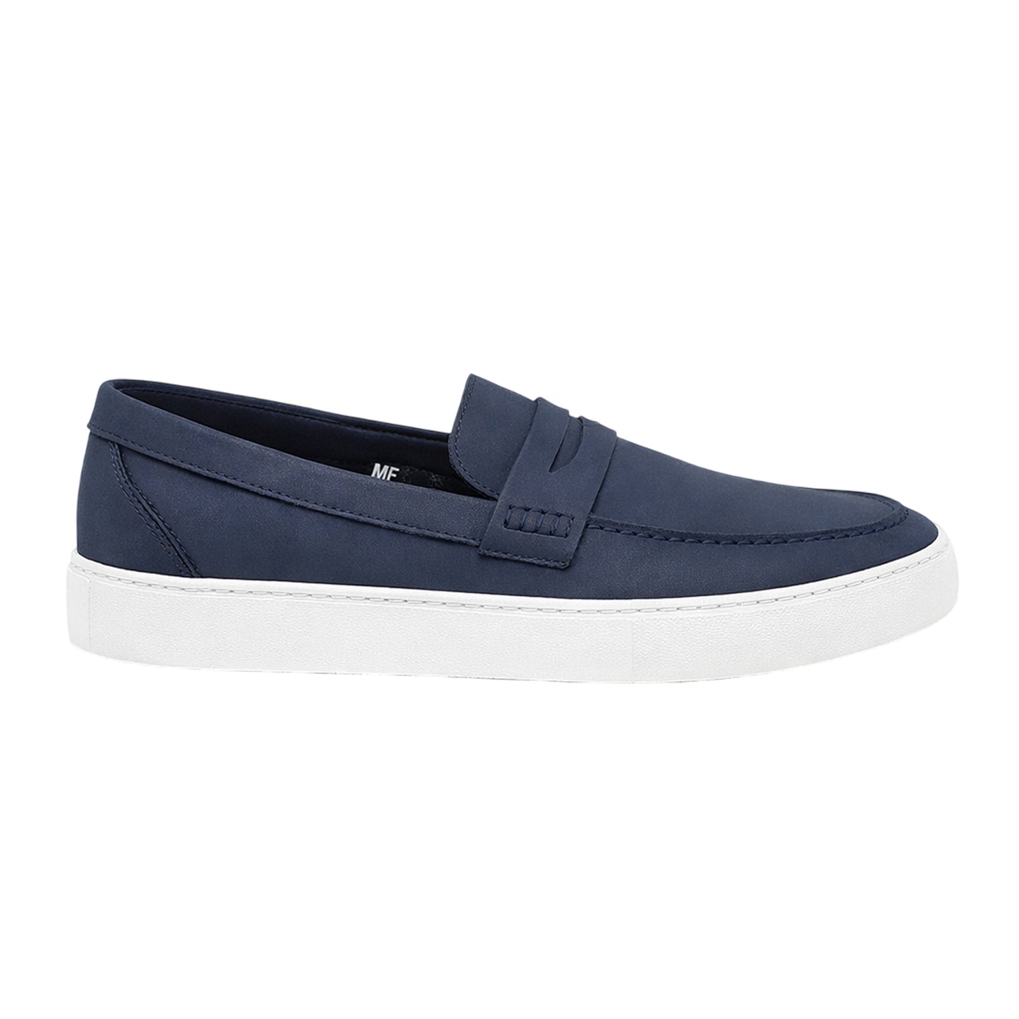 Navy - Back - Brave Soul Mens PU Loafers