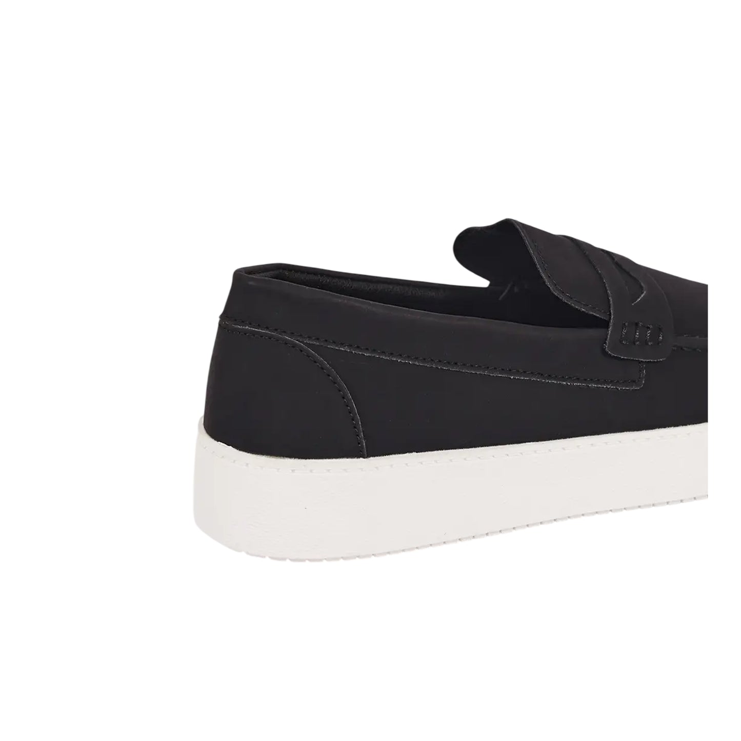 Black - Back - Brave Soul Mens PU Loafers